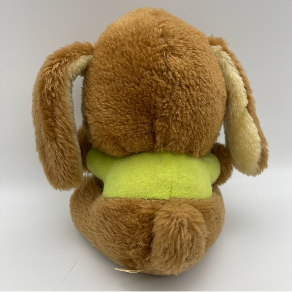 Vintage 90s Sad Puppy Eyes Floppy Ears Plush Stuffed Animal Dog I wuf you shirt - Picture 6 of 12